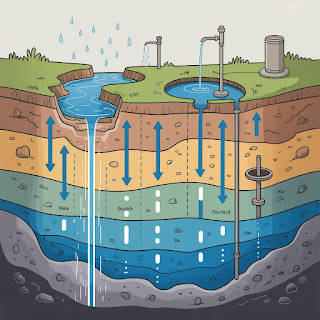 भूमि के नीचे जल कैसे बहता है — How Groundwater Flows Underground
