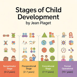 जीन पियाजे के अनुसार बाल विकास के चरण | Stages of Child Development by Jean Piaget