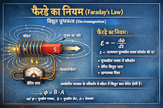 फैरडे का नियम (Faraday’s Law) विद्युत चुंबकत्व (Electromagnetism)