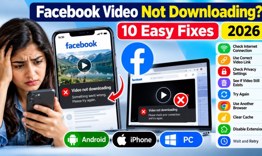 Facebook Video Not Downloading? 10 Easy Fixes (2026)